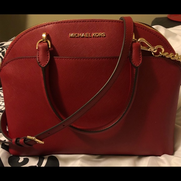 Authentic Michael Kors Emma bag w/ matching wallet - Picture 1 of 8